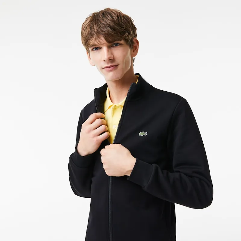 Lacoste Brushed Zip Sweatshirt Black MEDIUM AND XXL ONLY-1