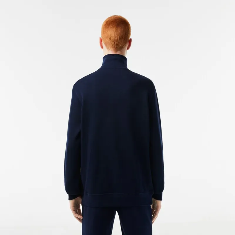 Lacoste Zip Neck Sweatshirt Navy-3