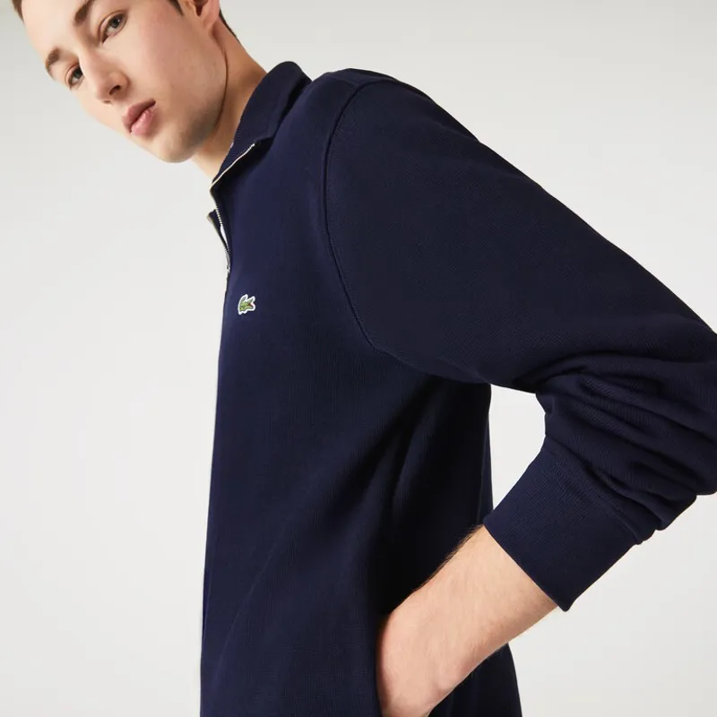 Lacoste Zip Neck Sweatshirt Navy-4