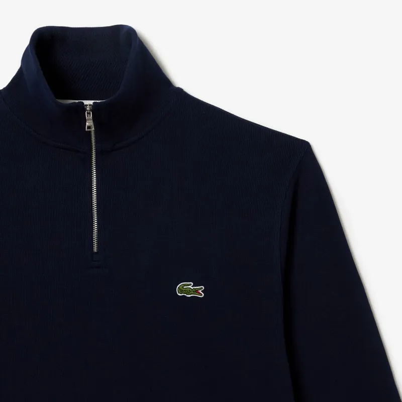 Lacoste Zip Neck Sweatshirt Navy-6