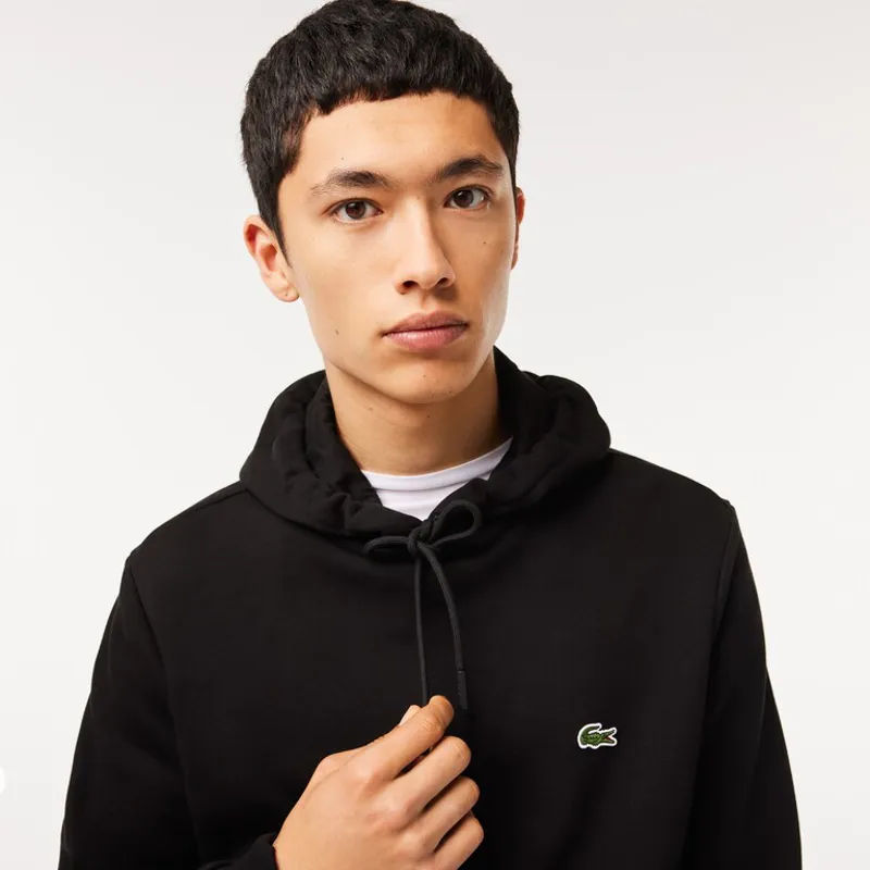 Lacoste Classic Fit Overhead Hoodie Black-1