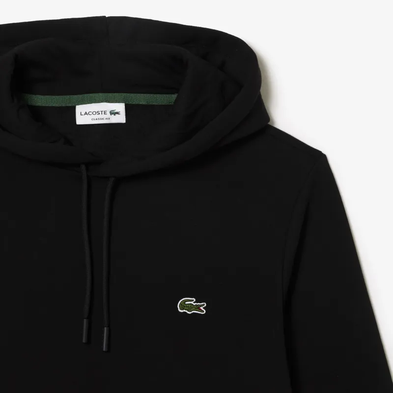 Lacoste Classic Fit Overhead Hoodie Black-5