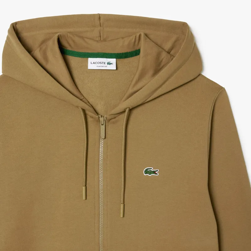 Lacoste Tan Zip Hoodie Cookie LARGE ONLY LAST ONE-1