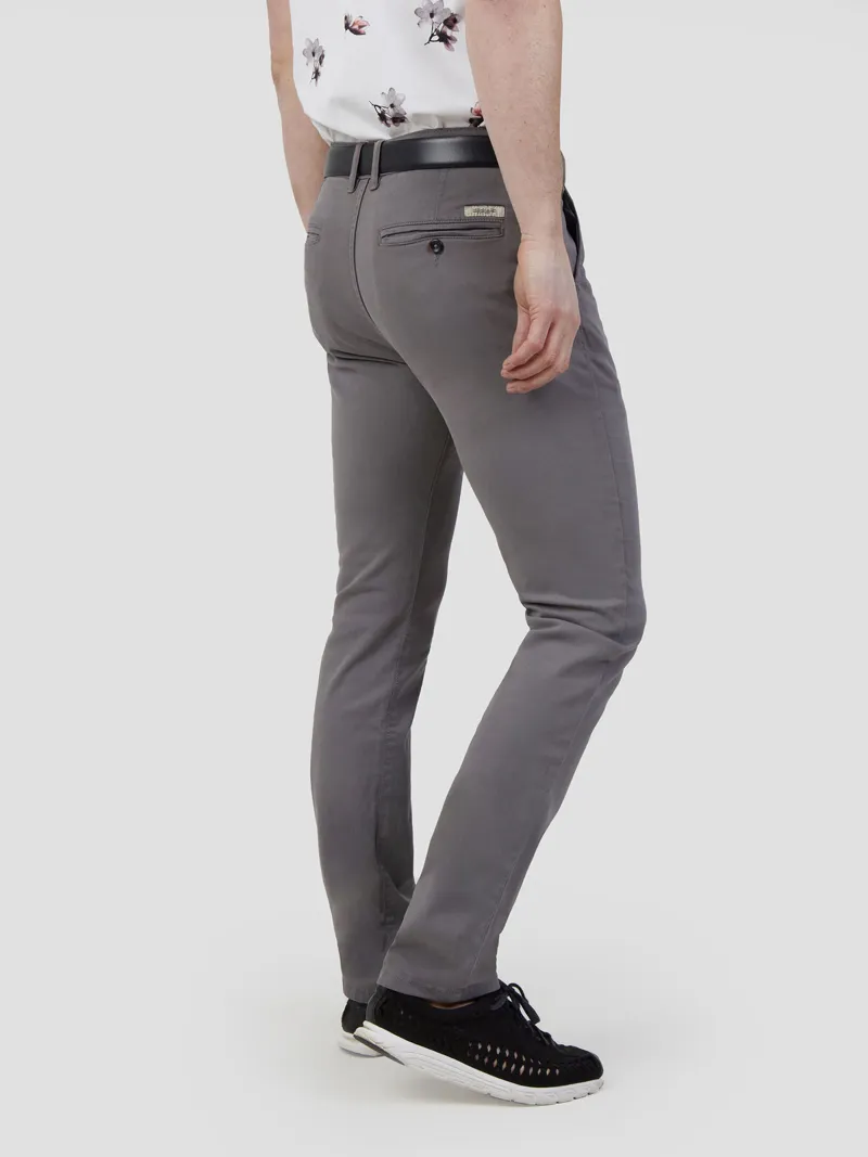 Mish Mash 1984 Bromley Tapered Fit Chino Charcoal-1