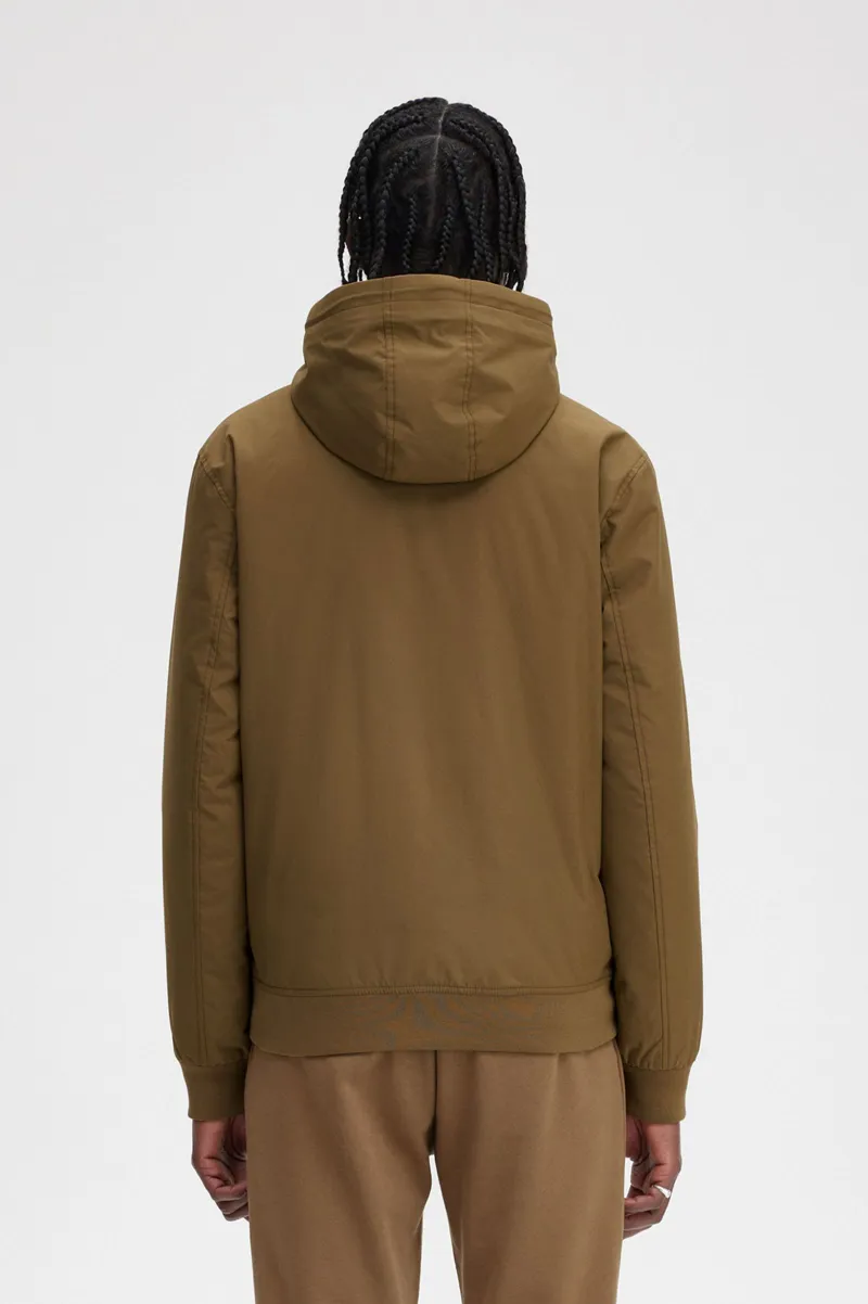 Fred Perry Padded Hooded Brentham Jacket Shaded Stone LARGE ONLY-8