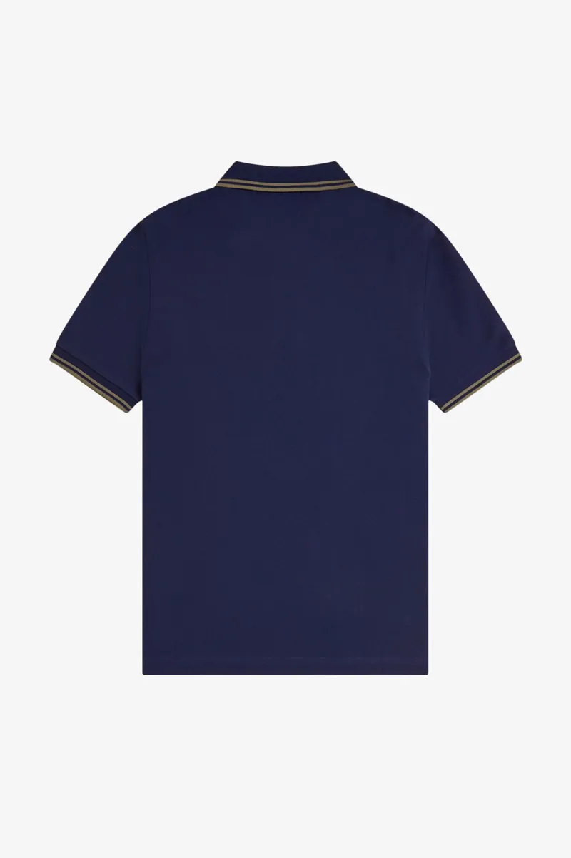 Fred Perry M3600 Y59 Polo T-shirt French Navy / Olive Mint-4