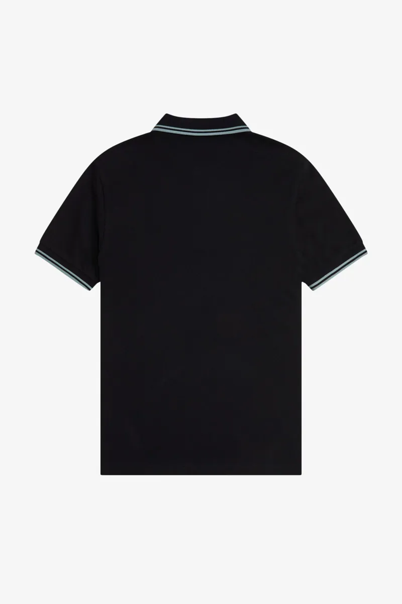 Fred Perry M3600-Q46 Polo T-shirt Black / Silverblue-7