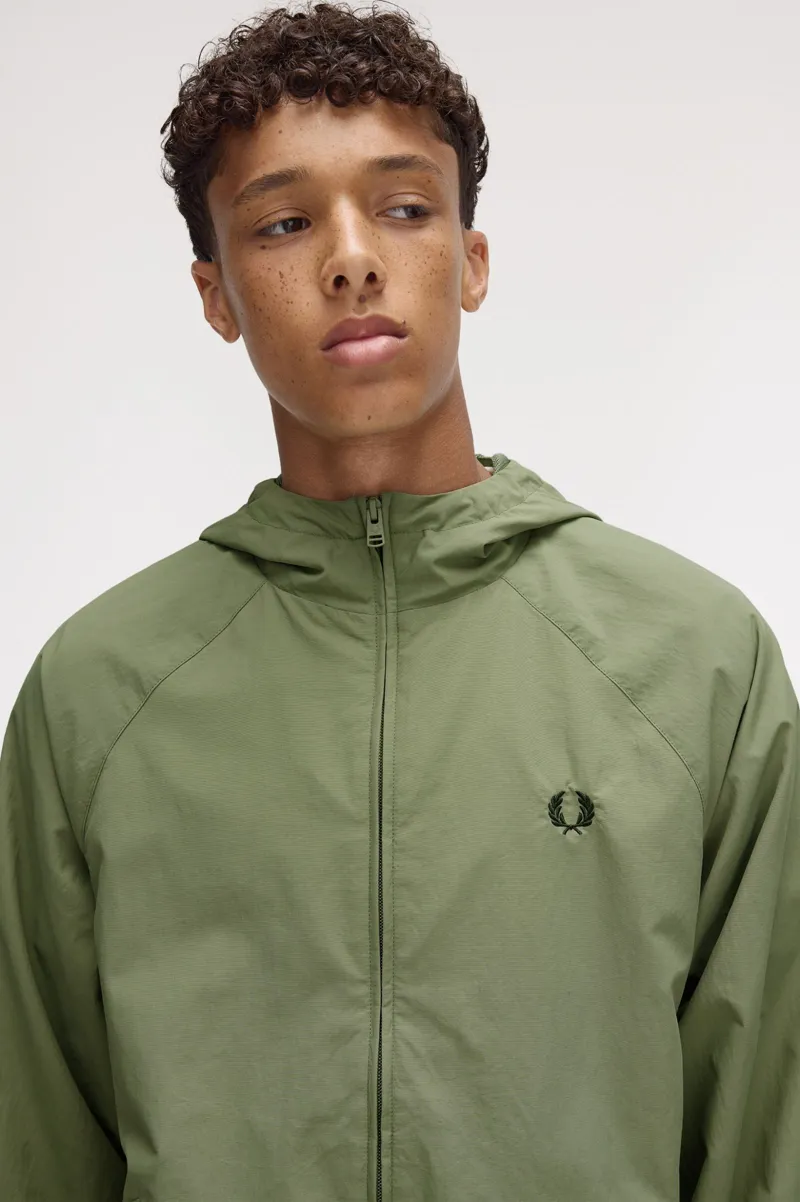 Fred Perry Hooded Shell Jacket Olive Mint XXL ONLY LAST ONE-1