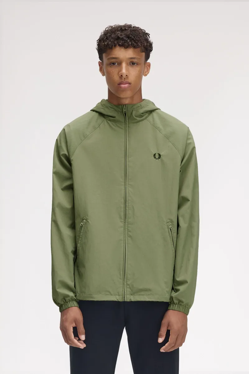 Fred Perry Hooded Shell Jacket Olive Mint XXL ONLY LAST ONE-3