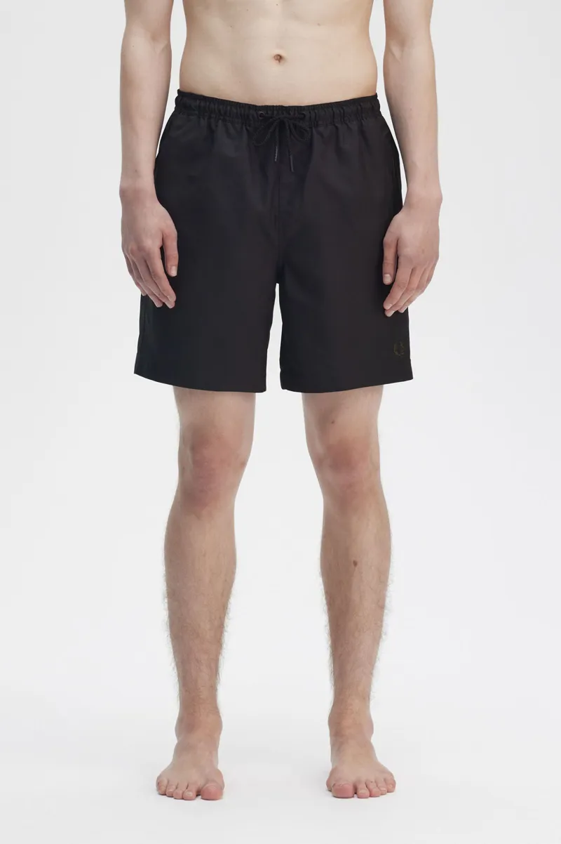 Fred Perry Classic Swim Short Black Green-1
