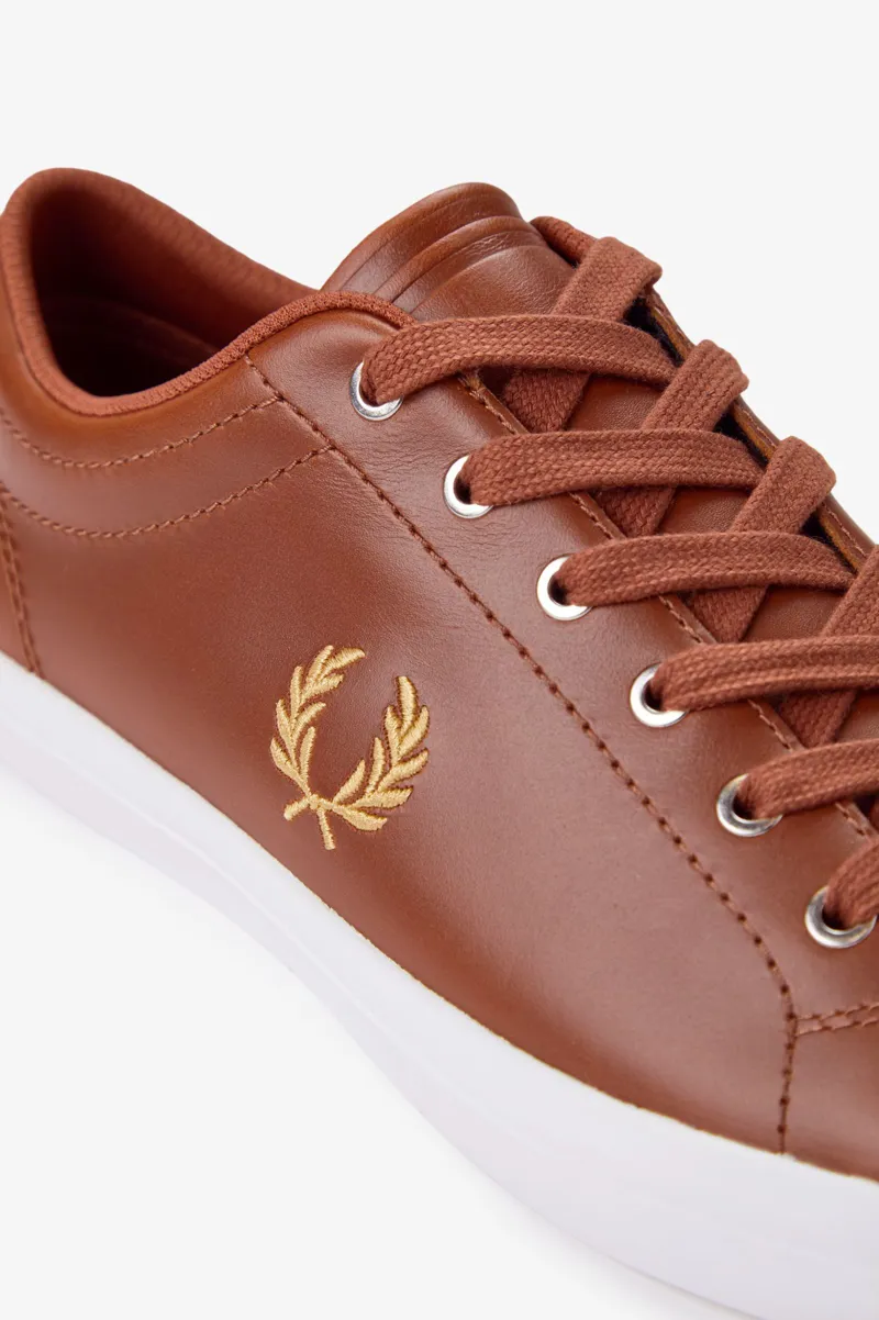 Fred Perry Baseline Trainers Tan SIZE 10 ONLY-1