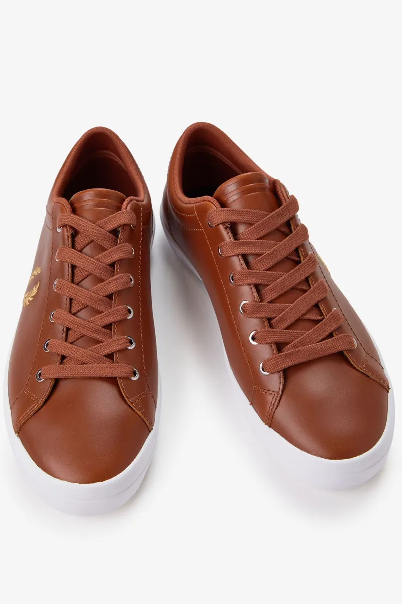 Fred Perry Baseline Trainers Tan SIZE 10 ONLY-2