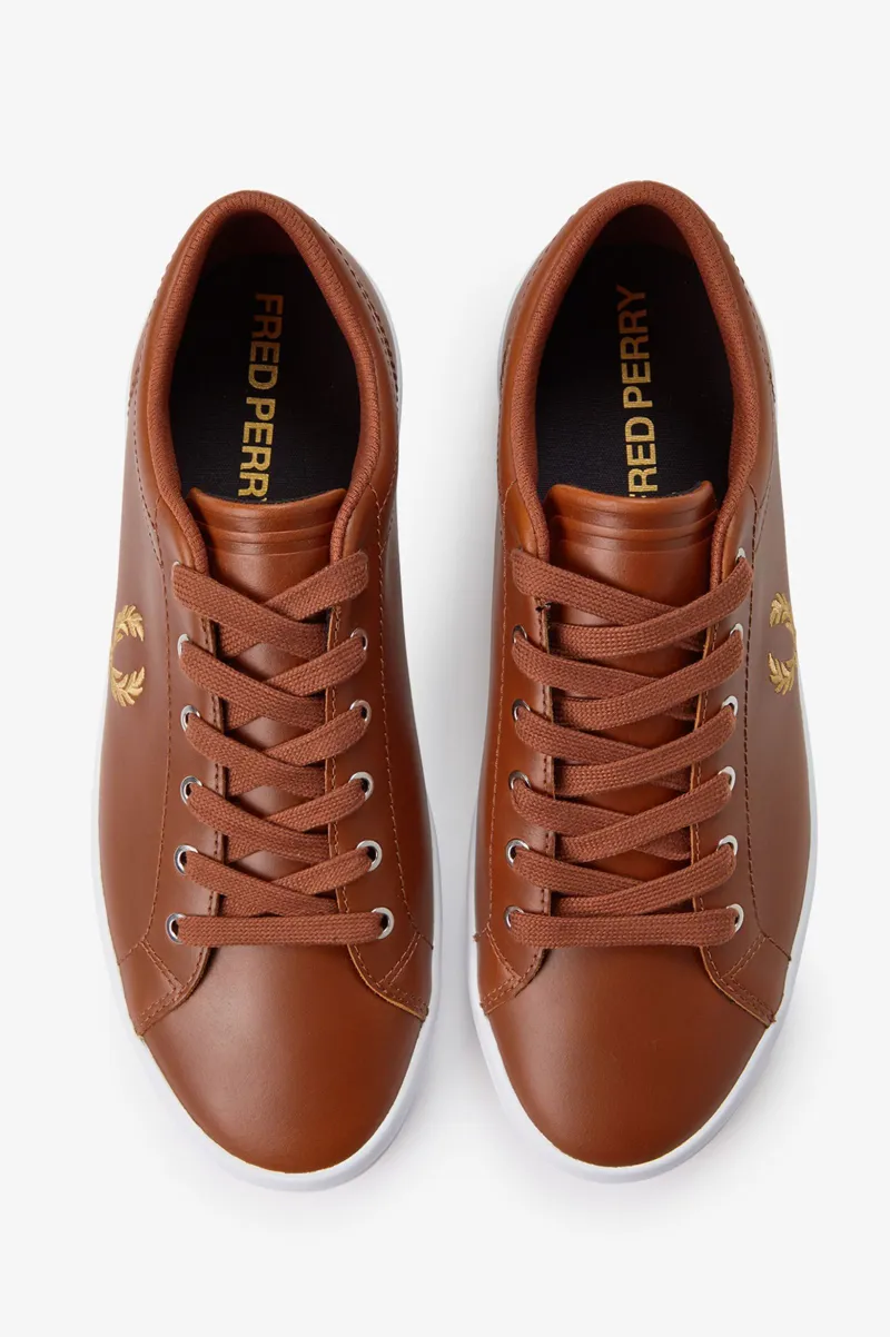 Fred Perry Baseline Trainers Tan SIZE 10 ONLY-3