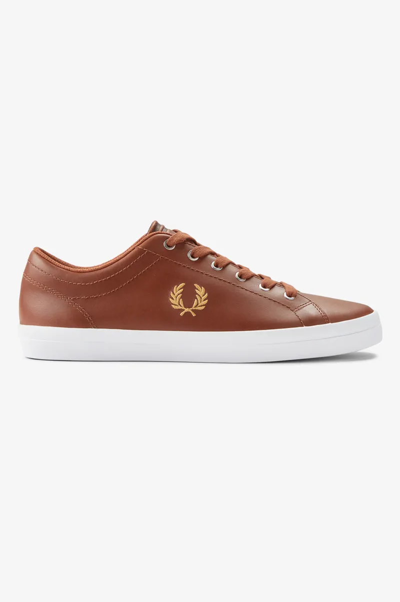 Fred Perry Baseline Trainers Tan SIZE 10 ONLY-5