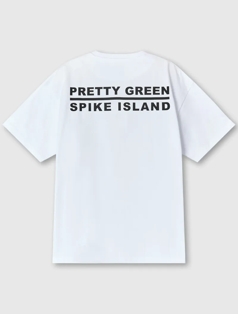 Pretty Green Spike Island T-shirt White XL ONLY LAST ONE-5