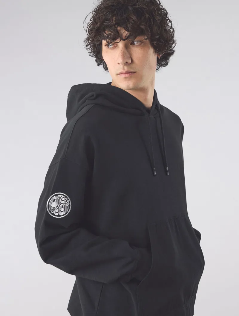 Pretty Green Stamford Hoodie Black-4