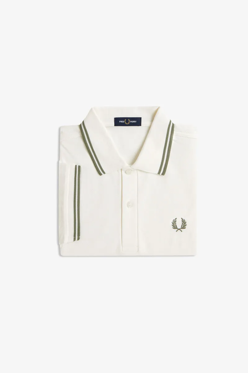 Fred Perry M3600-Y54 Polo T-shirt Ecru / Olive-5