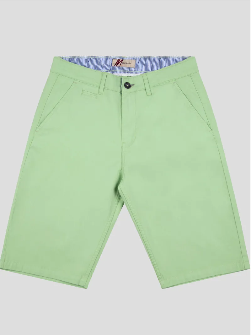 Mish Mash Weymouth Chino Shorts Mid Stretch Pistachio Green -2