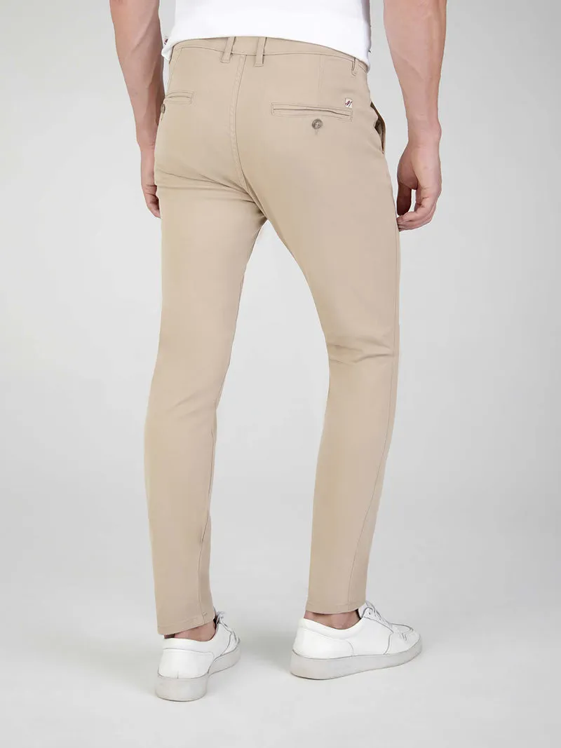 Mish Mash 1984 Bromley Tapered Fit Chino Stone-1