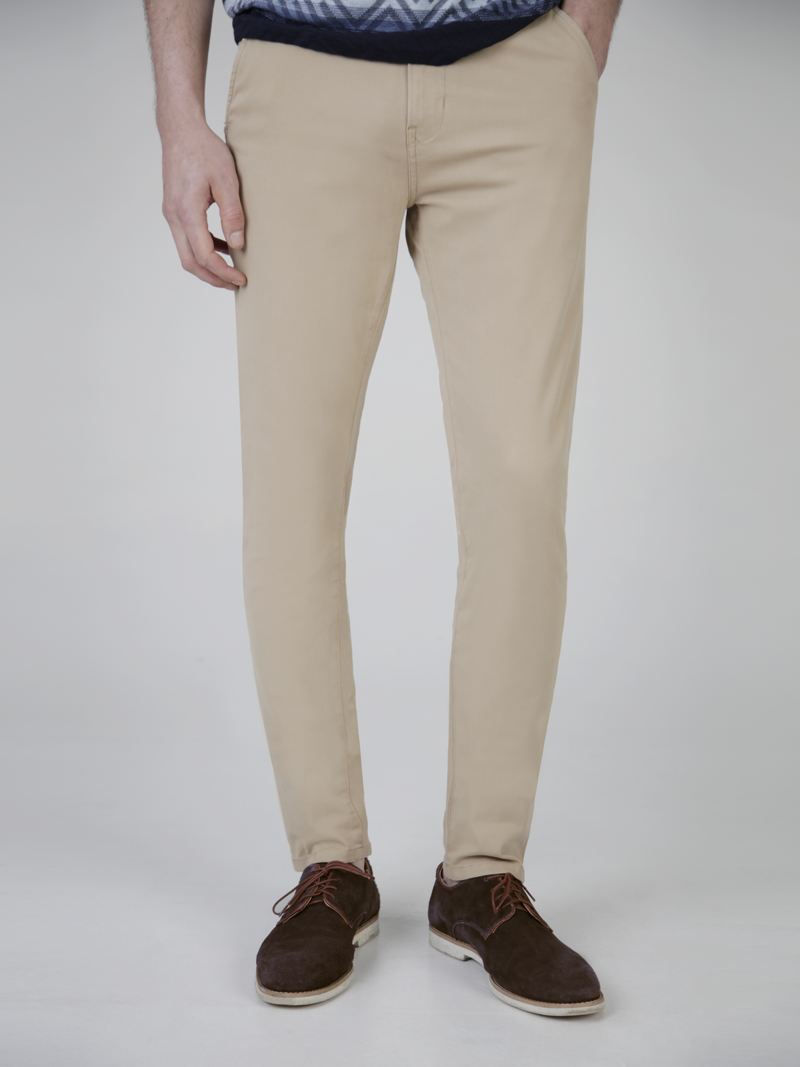 Mish Mash 1984 Bromley Tapered Fit Chino Stone-3