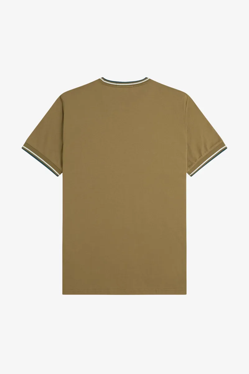 Fred Perry Twin Tipped T-shirt Shadedstone / Ecru / Petrol-4