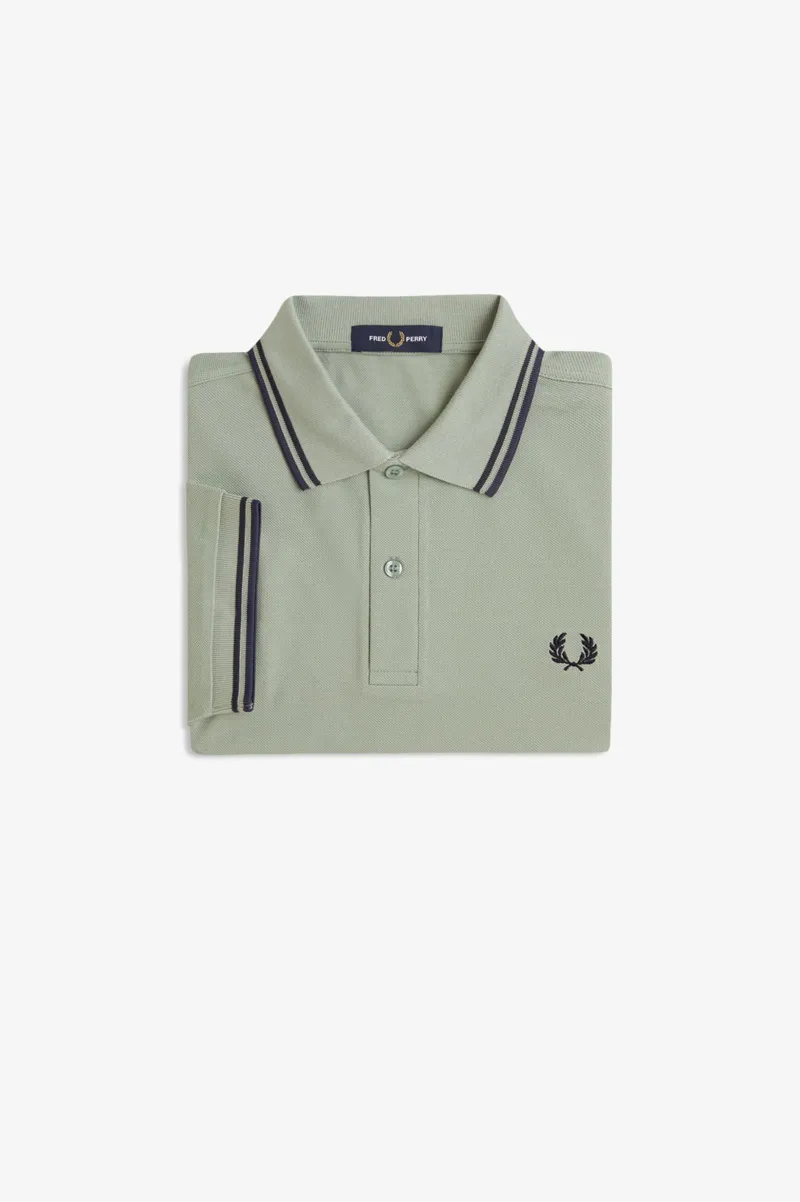 Fred Perry M3600-Z49 Polo T-shirt Bayleaf / Airforce / Tennis Blue-7