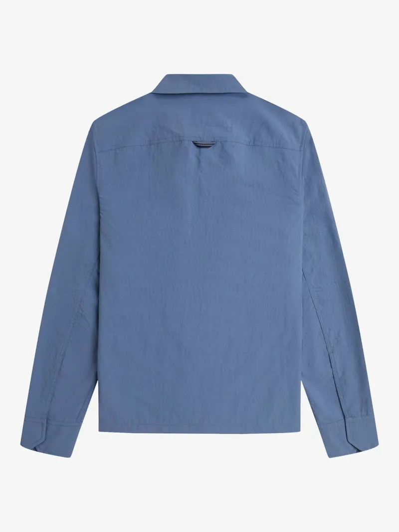 Fred Perry Ripstop Pocket Overshirt Ace Blue-4