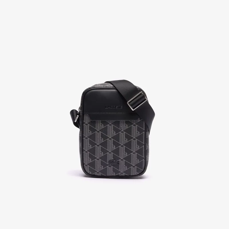 Lacoste Monogram Blend Satchel Black-8