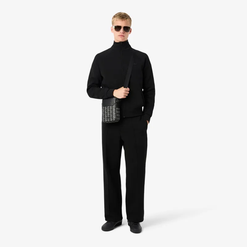 Lacoste Monogram Blend Satchel Black-1