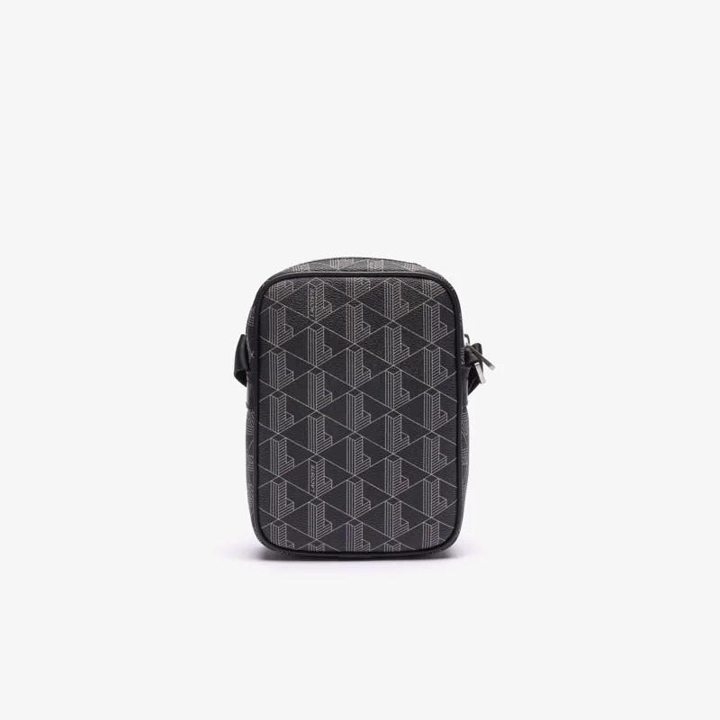 Lacoste Monogram Blend Satchel Black-2