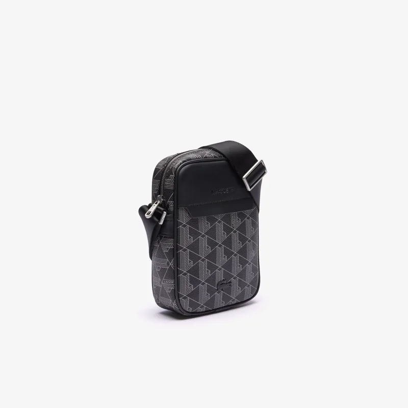 Lacoste Monogram Blend Satchel Black-3