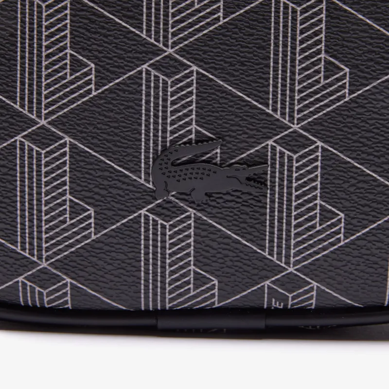 Lacoste Monogram Blend Satchel Black-5