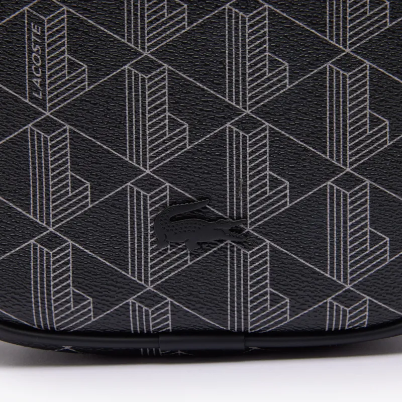 Lacoste Monogram Blend Satchel Black-6