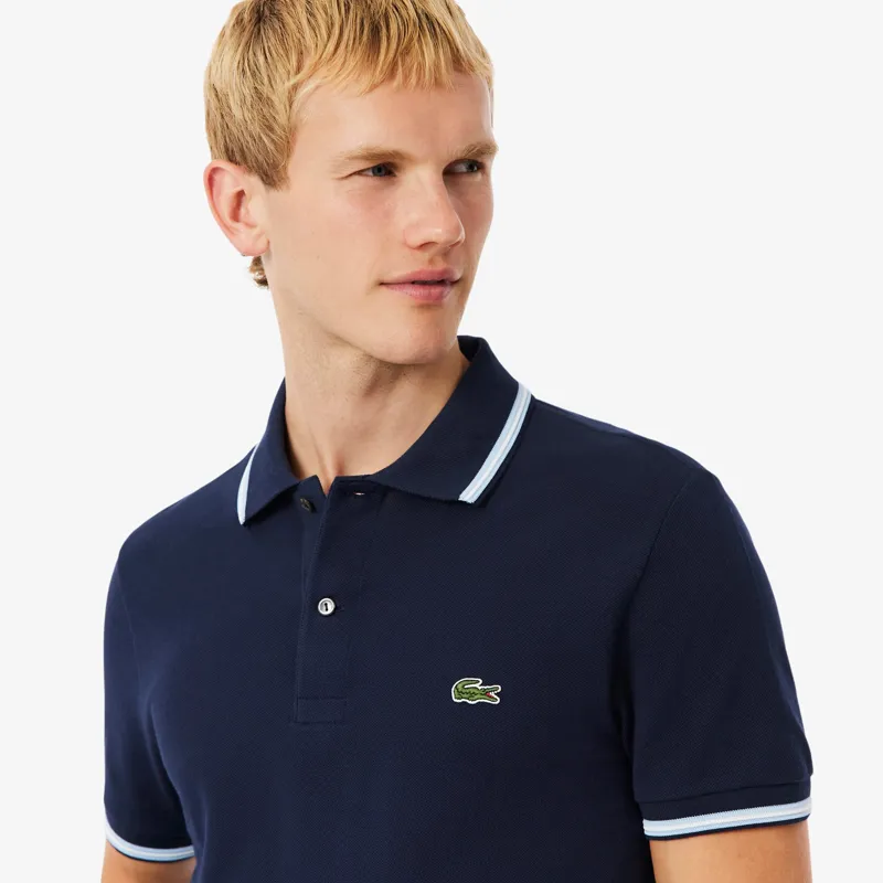 Lacoste Regular Fit Trim Accent Polo T-shirt Navy-2