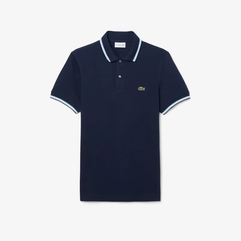 Lacoste Regular Fit Trim Accent Polo T-shirt Navy-6