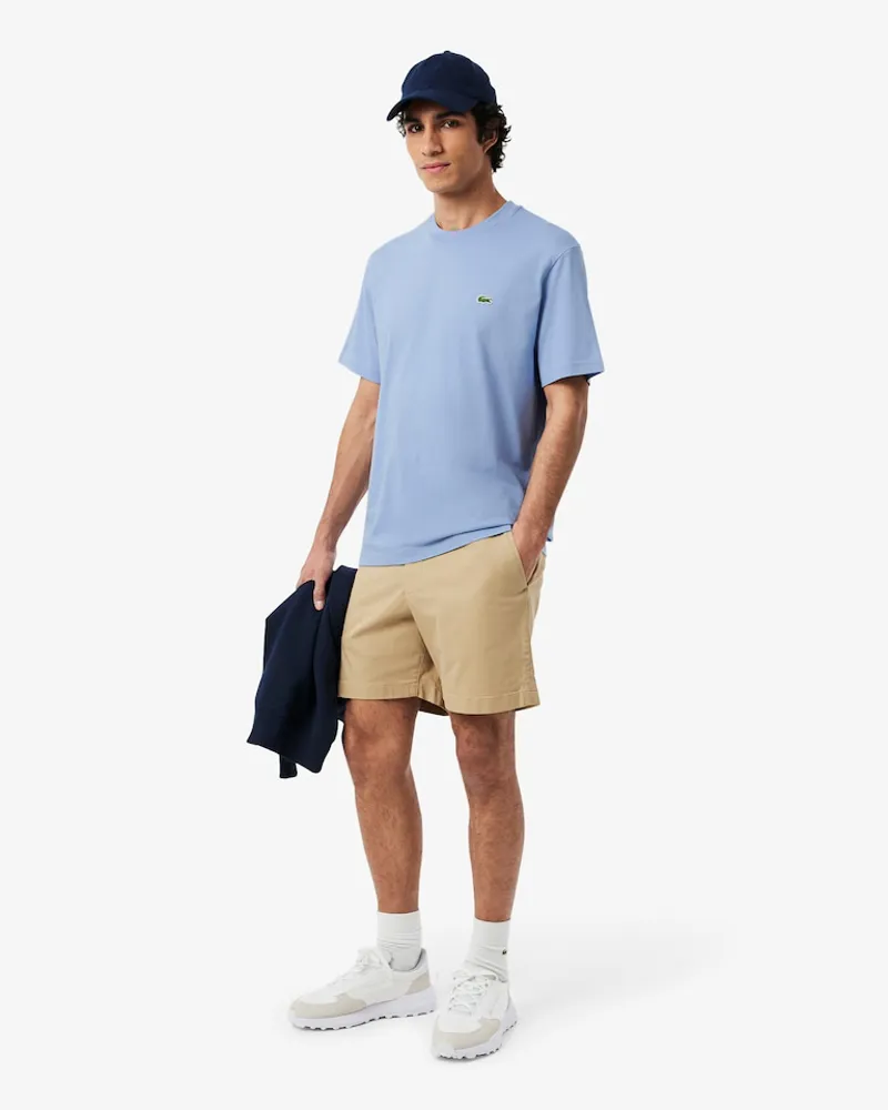 Lacoste Classic Fit Cotton T-shirt Light Blue-3