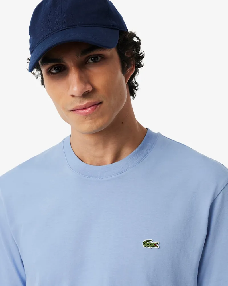 Lacoste Classic Fit Cotton T-shirt Light Blue-4