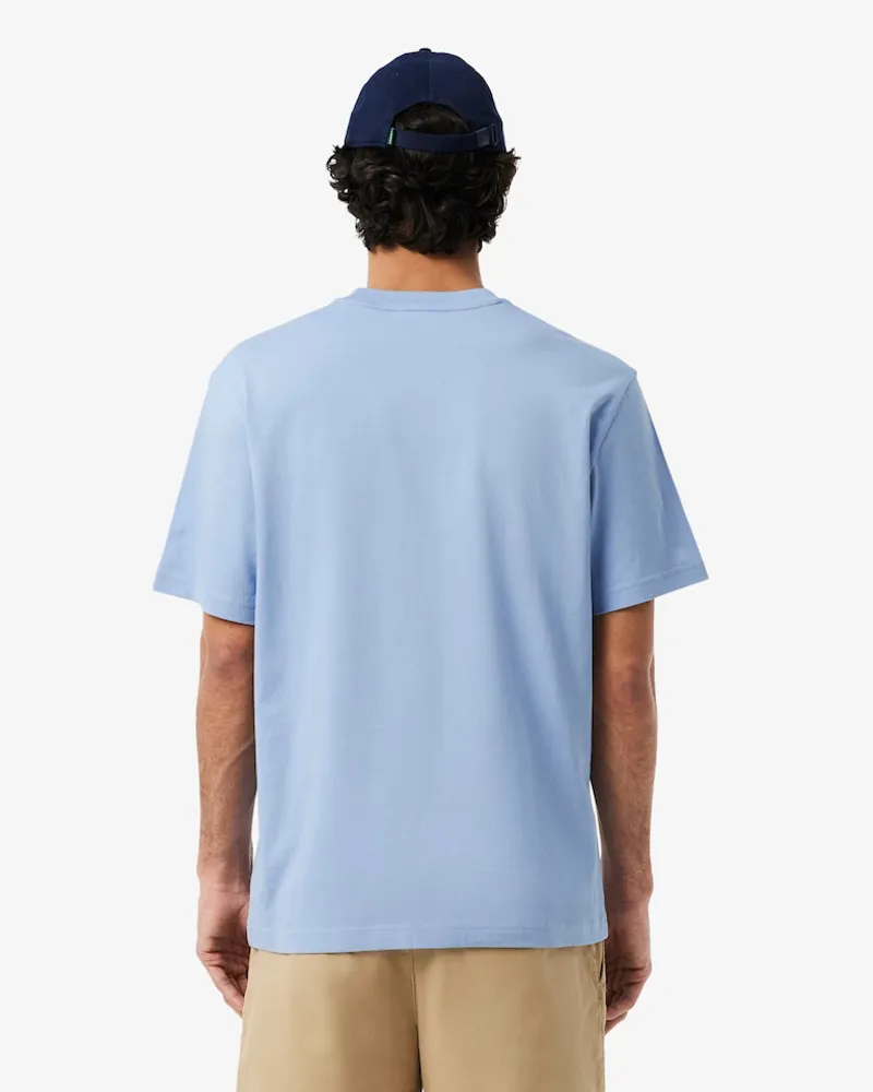 Lacoste Classic Fit Cotton T-shirt Light Blue-5