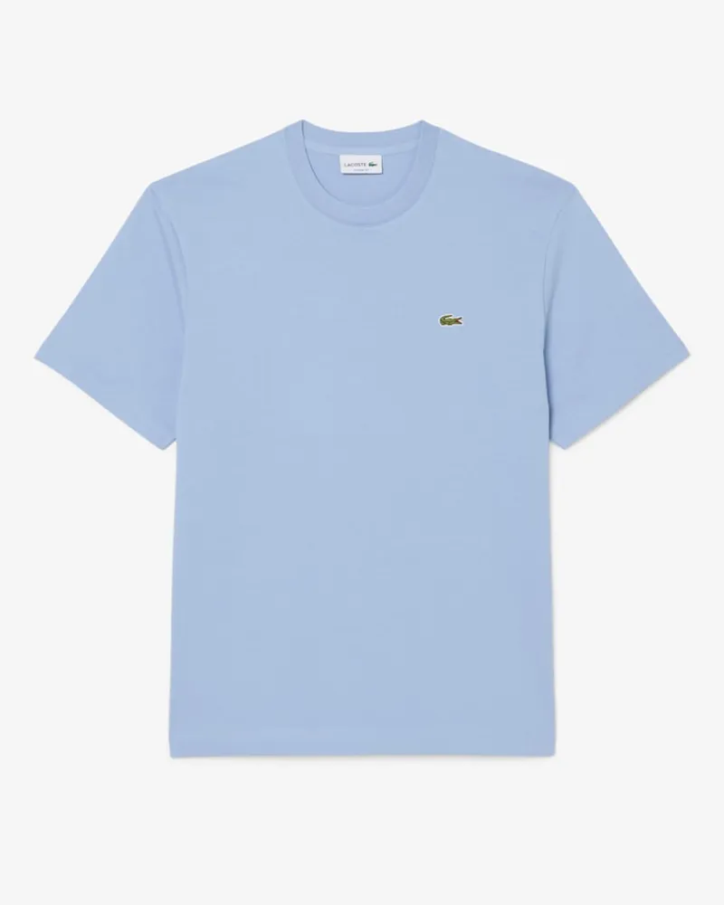Lacoste Classic Fit Cotton T-shirt Light Blue-7