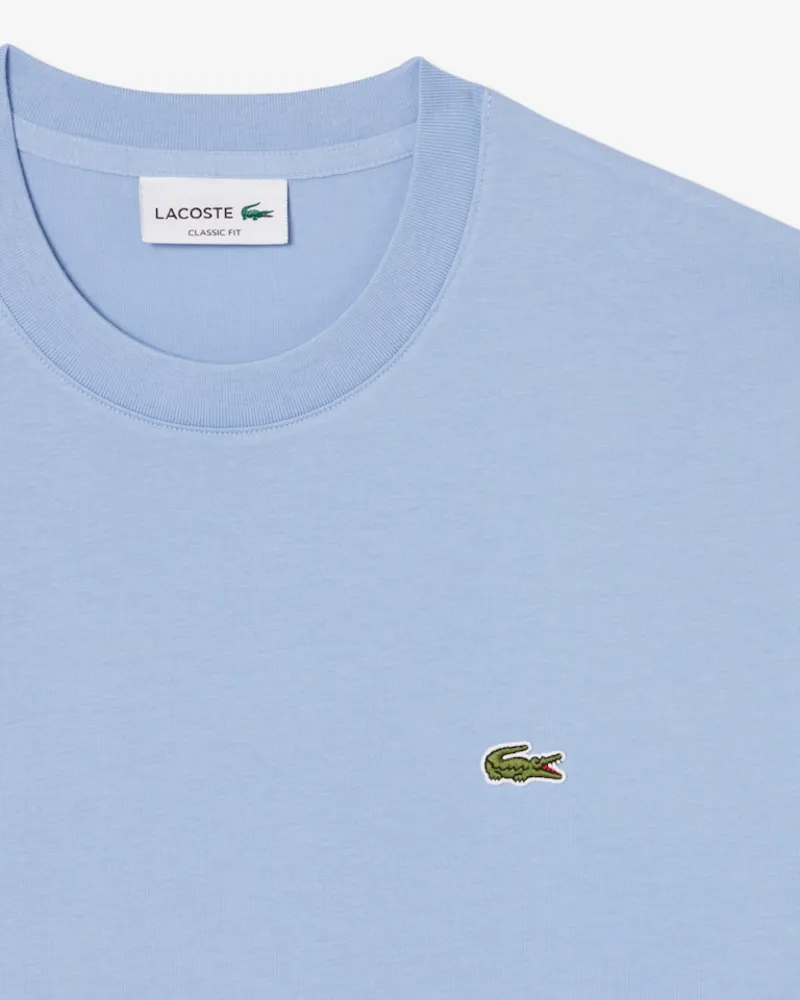 Lacoste Classic Fit Cotton T-shirt Light Blue-1