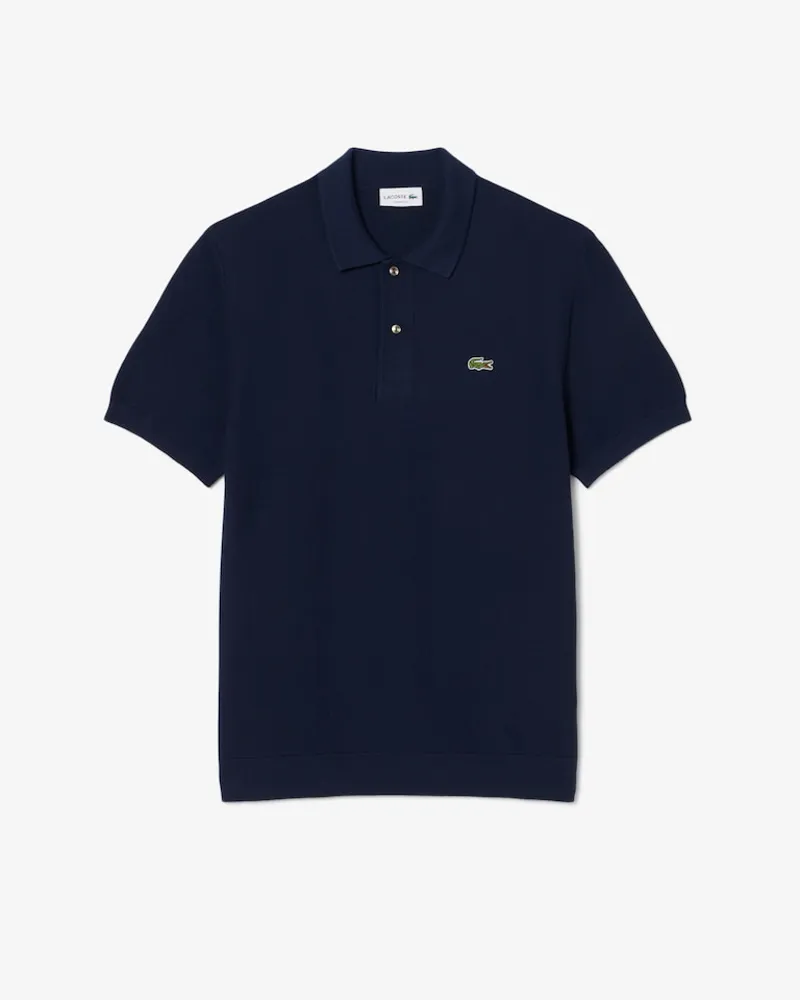 Lacoste Classic Fit Knitted Polo Shirt Midnight Blue-6