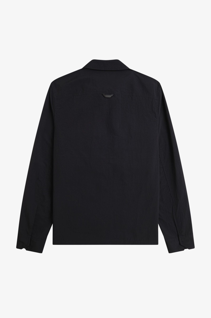 Fred Perry Ripstop Pocket Overshirt Black-9