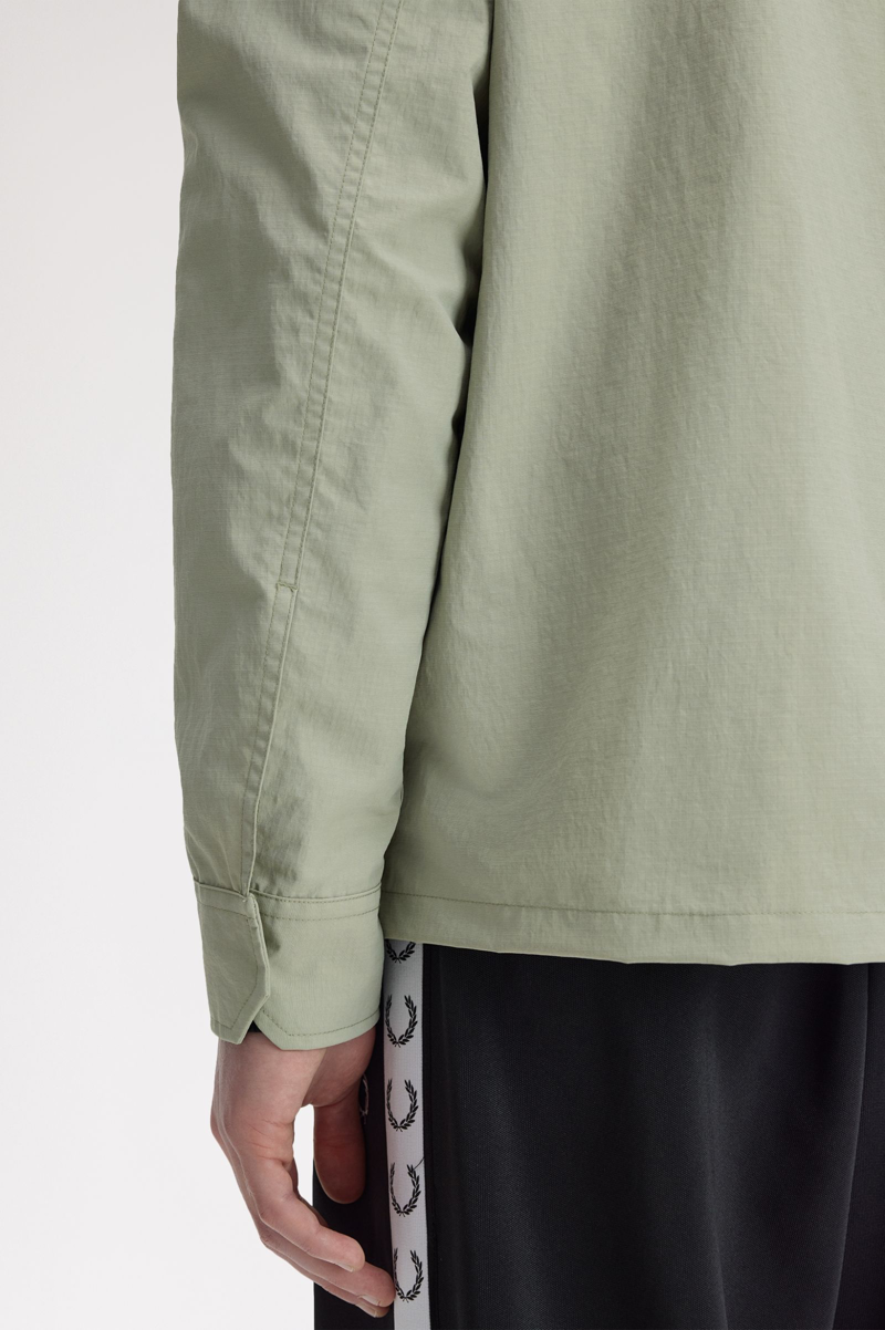 Fred Perry Ripstop Pocket Overshirt Seagrass-8