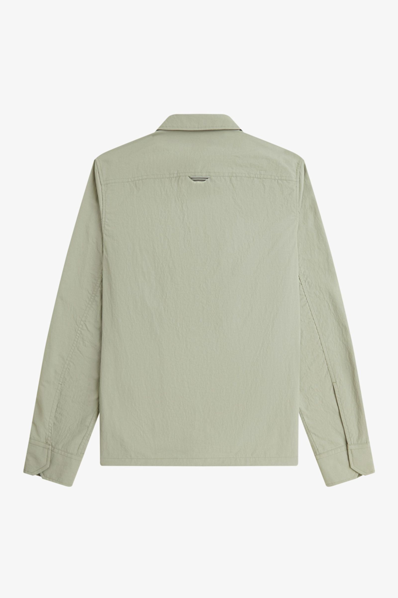 Fred Perry Ripstop Pocket Overshirt Seagrass-10