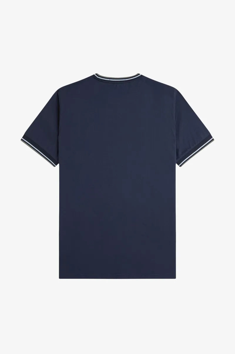 Fred Perry Twin Tipped T-shirt Dark Airforce / Ice / Bayleaf-4