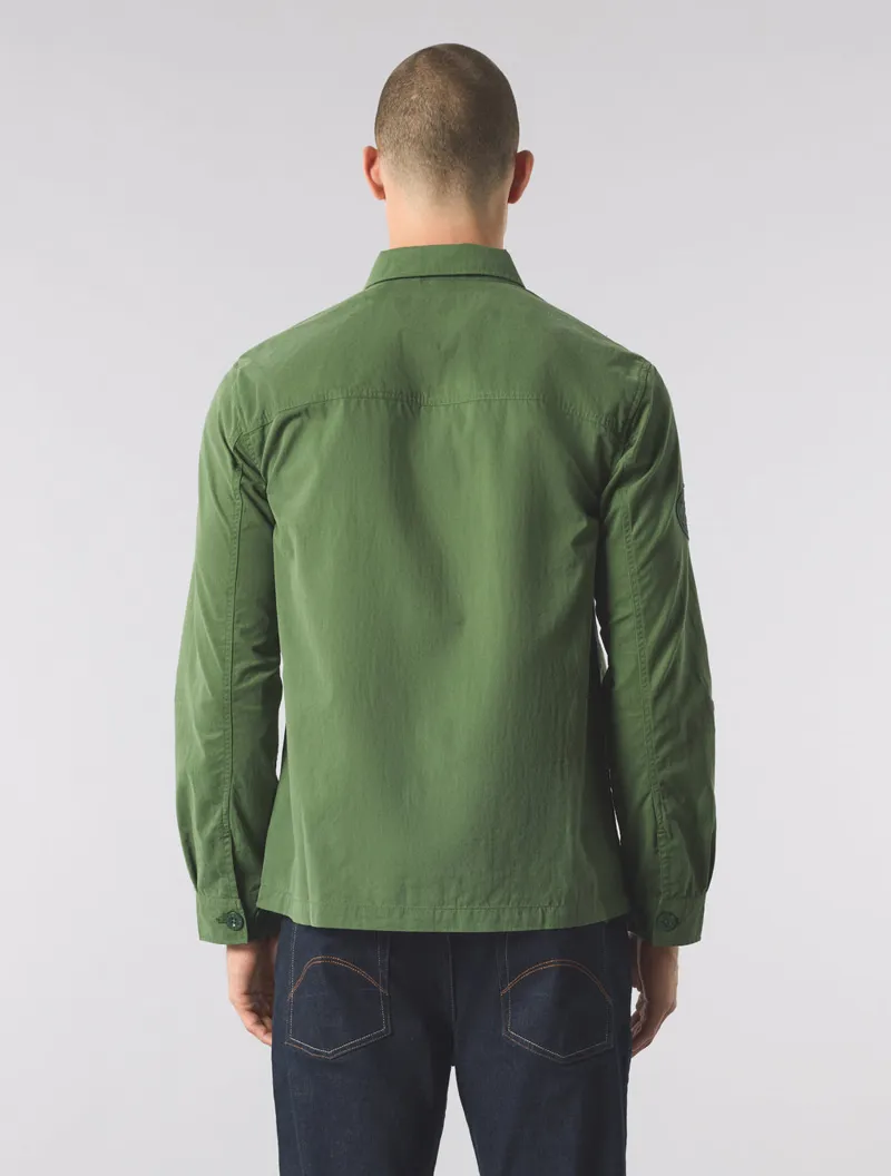 Pretty Green Feltham Overshirt Khaki-3