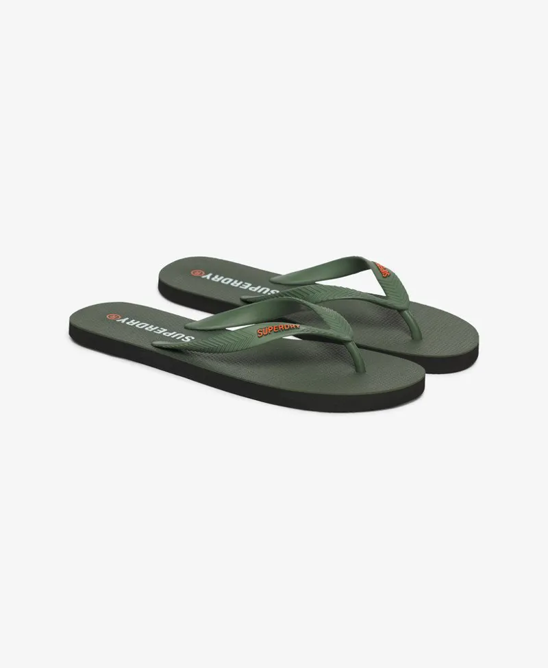 Superdry Core Essential Flip Flops Army Khaki-1