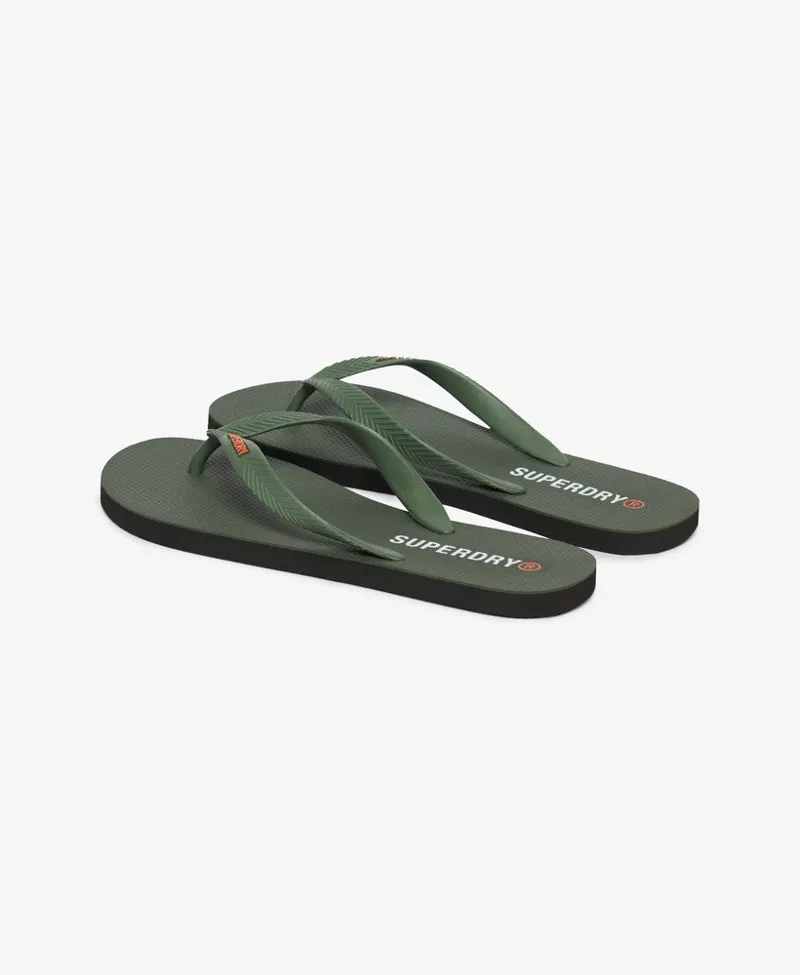 Superdry Core Essential Flip Flops Army Khaki-2