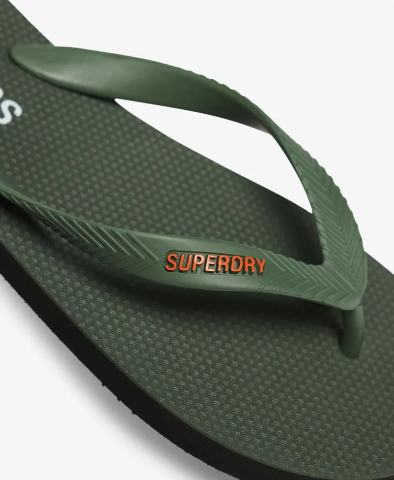Superdry Core Essential Flip Flops Army Khaki-6