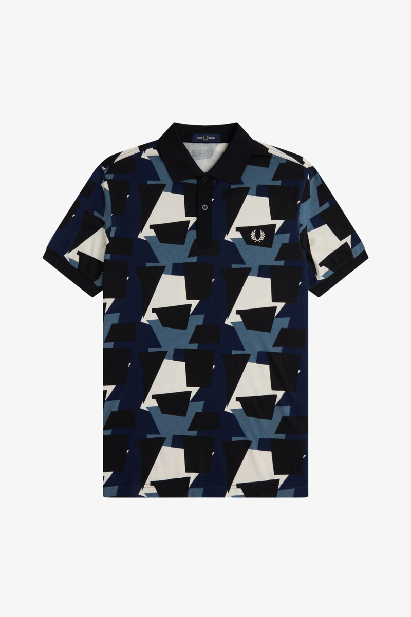 Fred Perry Fragment Print Polo Shirt-6